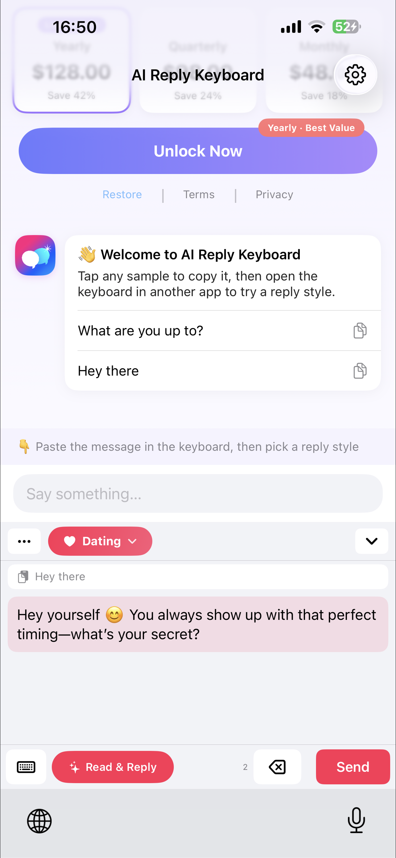 AI Reply screenshot 2