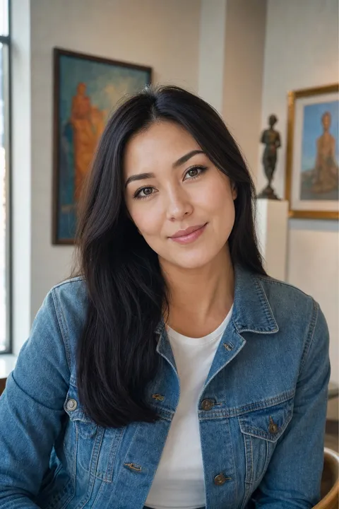 Aliya, a café owner from Kazakhstan