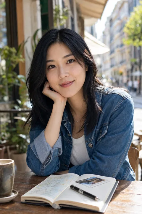 Yuna, a travel blogger from Japan