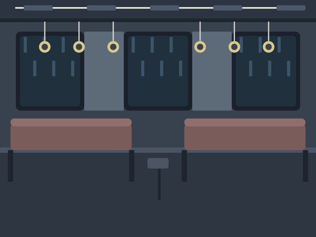 Subway ride illustration